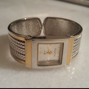 Two Tone Cuff Watch